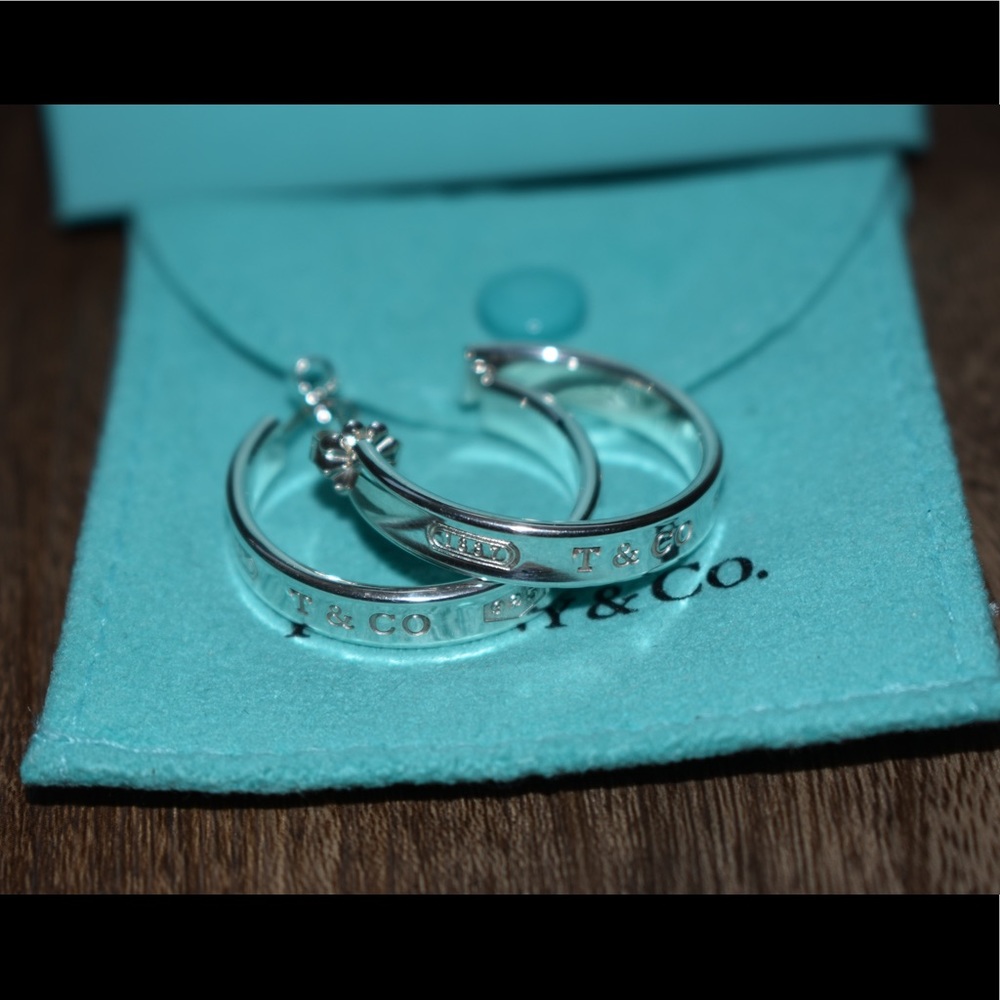 Tiffany & Co 1837 Hoop Earrings
